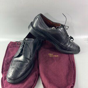 Allen Edmonds MacNeil Black Leather Wingtip Full Brogue Dress Shoes Men’s 9.5 D